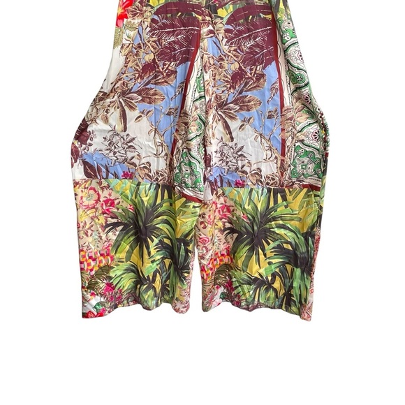 ZARA multicolor JUMPSUIT DRESS WITH presley PRINT Size Medium - Picture 9 of 16
